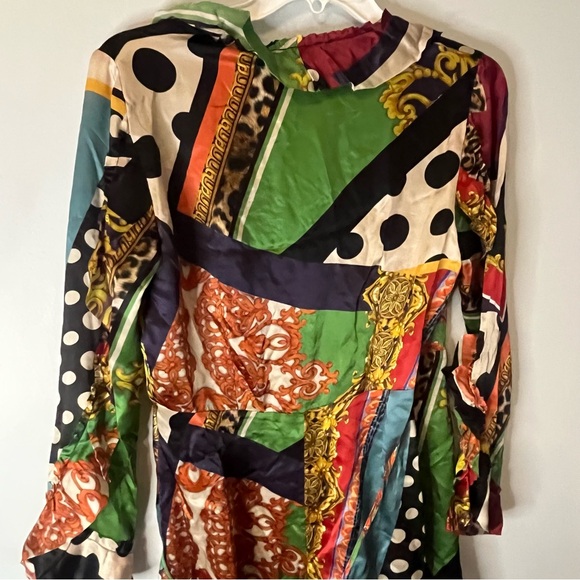 NWT Kooples Silk Dress Very hard to photograph. This is a gorgeous dress Size S - Picture 6 of 8